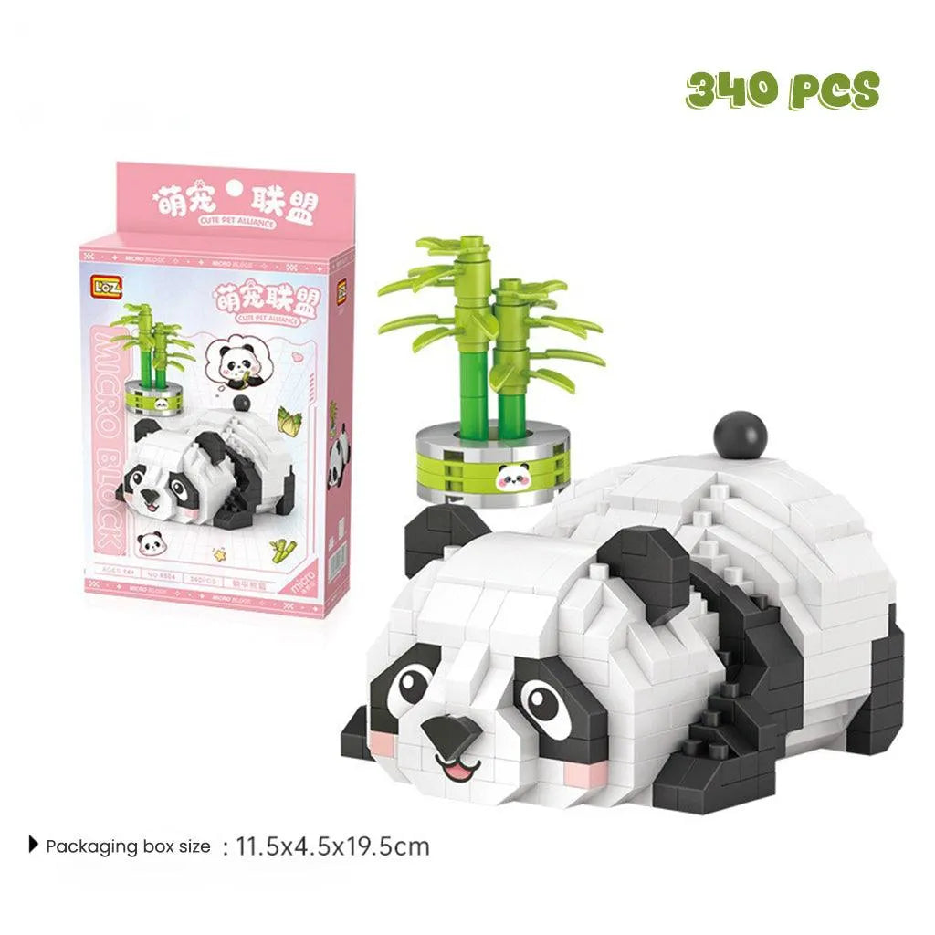 YOTOY Cute Pet Alliance Panda Building Blocks Micro Particle Assembly Toys - YOTOY