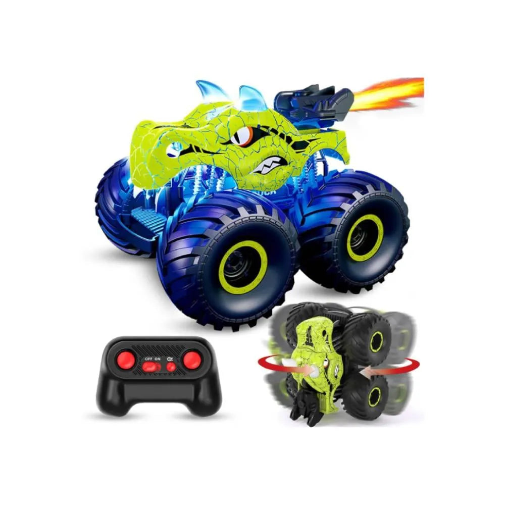 YOTOY Dinosaur Remote Control Car with Light, Sound & Spray - YOTOY