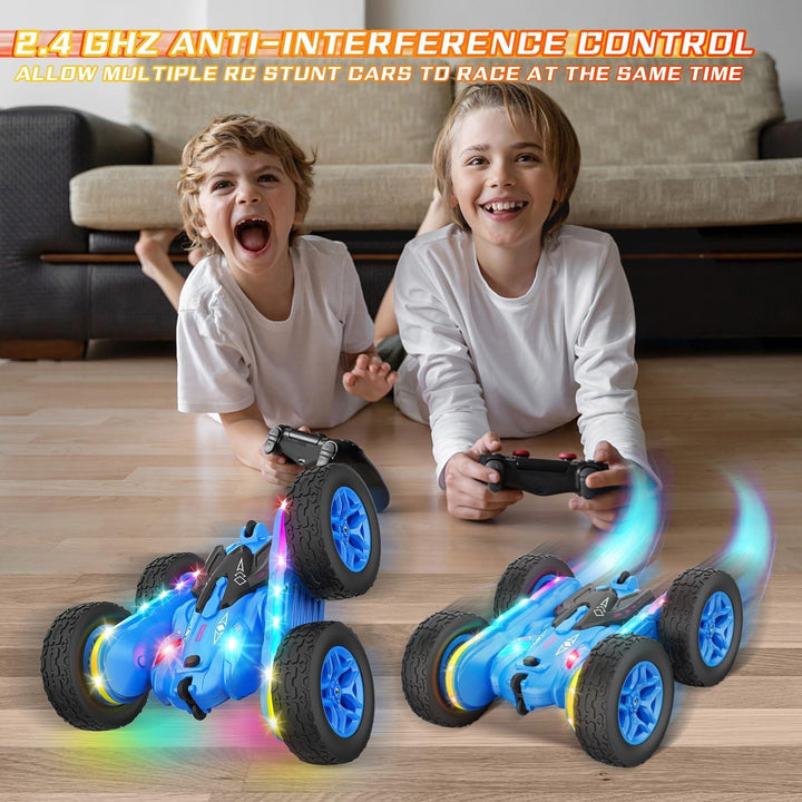 YOTOY Double-Sided 360° Rotating Strip Lights and Headlights RC Car Toys - YOTOY