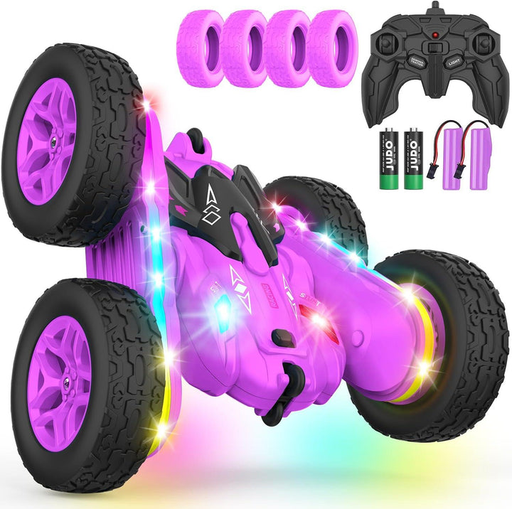 YOTOY Double-Sided 360° Rotating Strip Lights and Headlights RC Car Toys - YOTOY