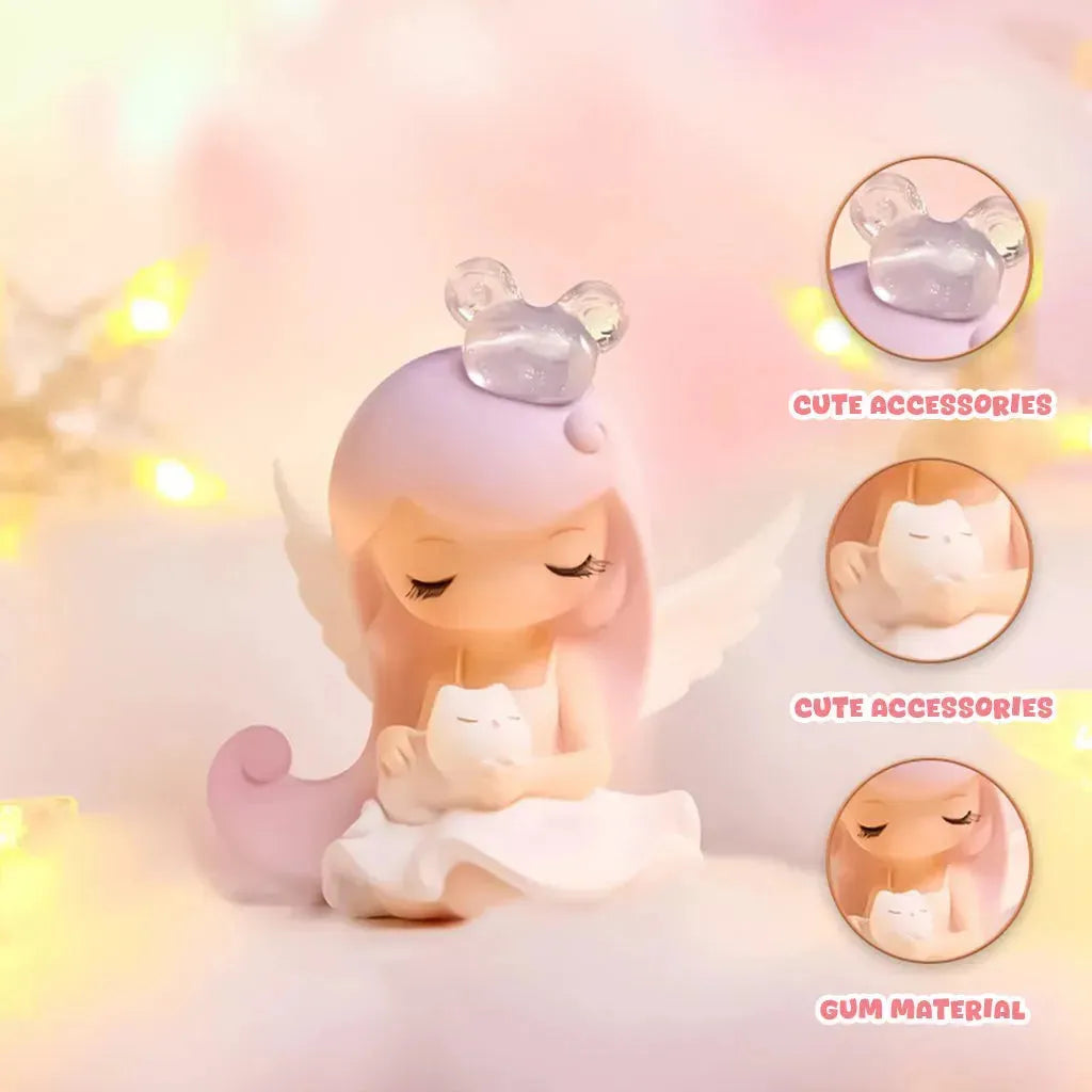 YOTOY Dreamy Angel Handmade Figurine Desktop Decorative Ornament Handmade Figurine - YOTOY