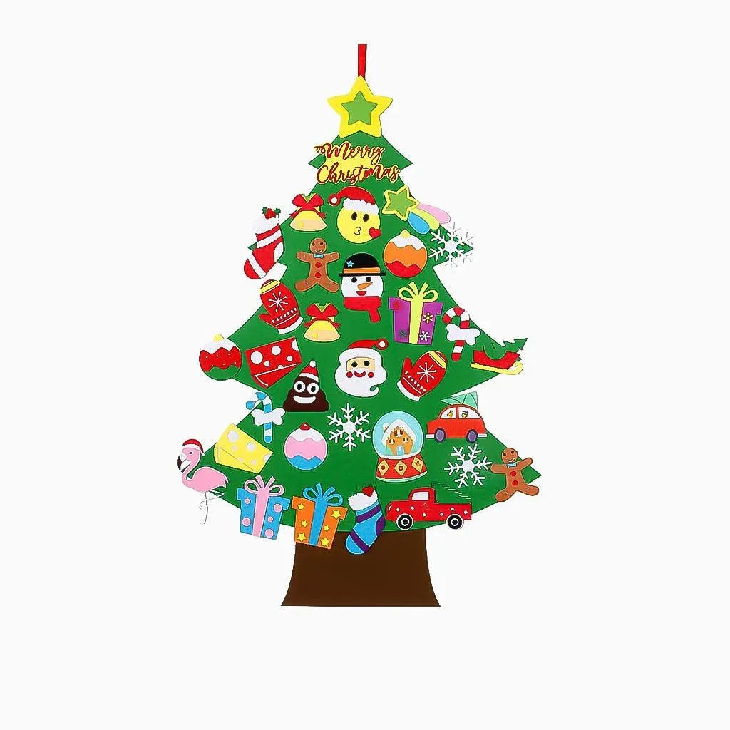 YOTOY Felt Christmas Tree Handmade Diy Christmas 3d Decoration - YOTOY