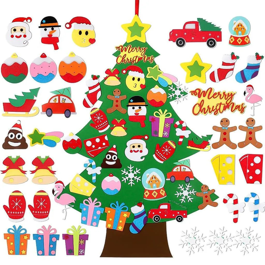 YOTOY Felt Christmas Tree Handmade Diy Christmas 3d Decoration - YOTOY