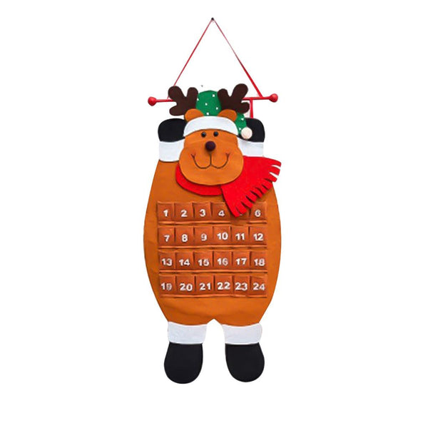 YOTOY Felt Santa Claus Calendar Christmas Ornaments - YOTOY