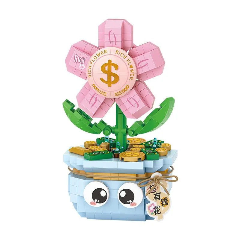 YOTOY Flower Pot Plant Small Particles Assembled Building Blocks - YOTOY