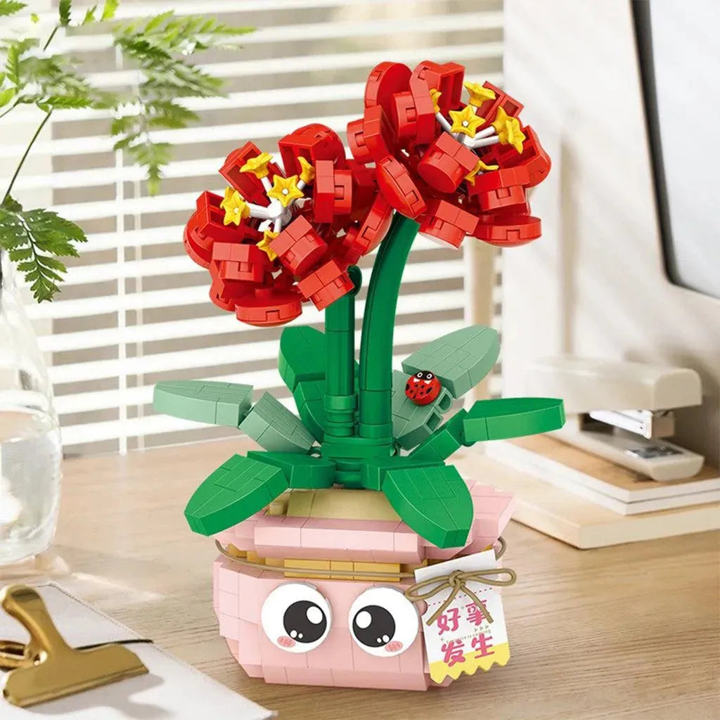 YOTOY Flower Pot Plant Small Particles Assembled Building Blocks - YOTOY