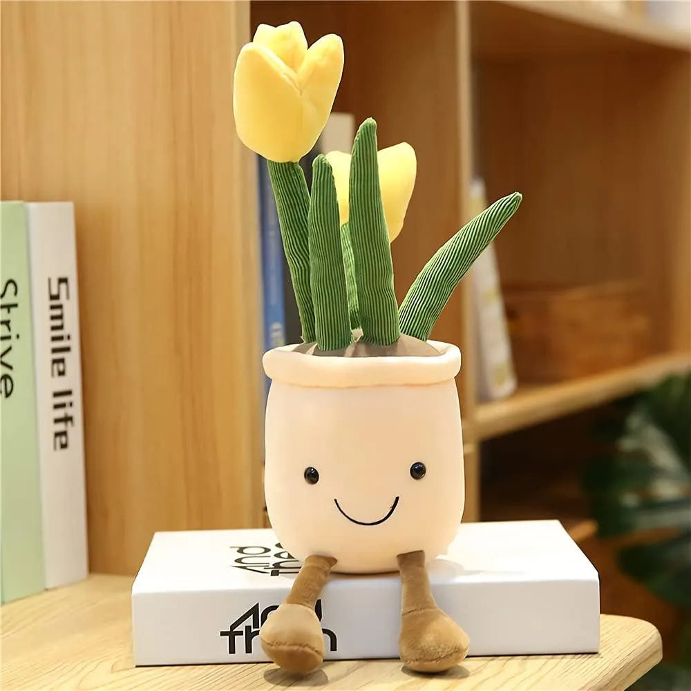 Yotoy Flower Pot Stuffed Plushie Pillow Decoration - YOTOY