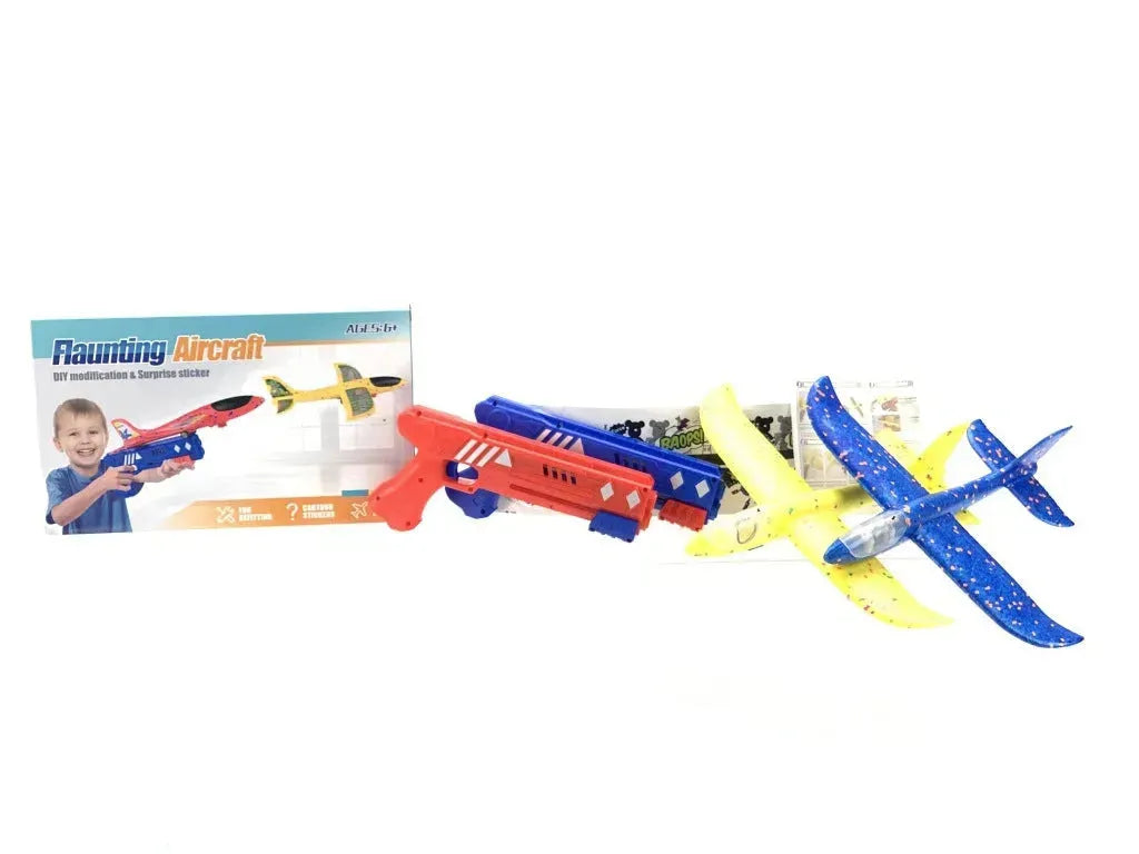 YOTOY Foam Dart Slingshot Plane Gun - YOTOY