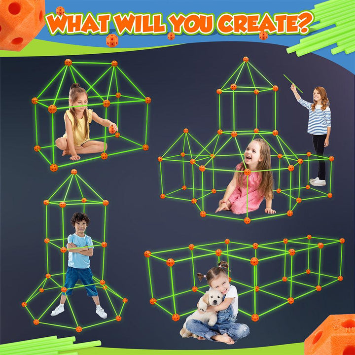 YOTOY Fort Building Kit for Kids - 100 Pcs - YOTOY