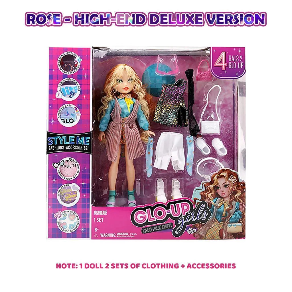 YOTOY GLO-UP Girls Season 2 Rose Redhead Fashion Doll - YOTOY