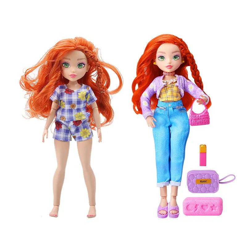 YOTOY GLO-UP Girls Season 2 Rose Redhead Fashion Doll - YOTOY