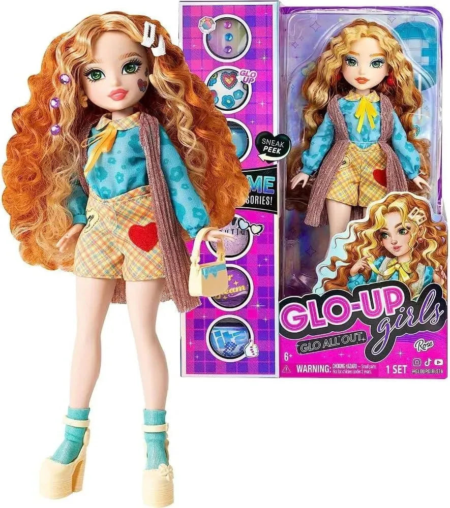 YOTOY GLO-UP Girls Season 2 Rose Redhead Fashion Doll - YOTOY