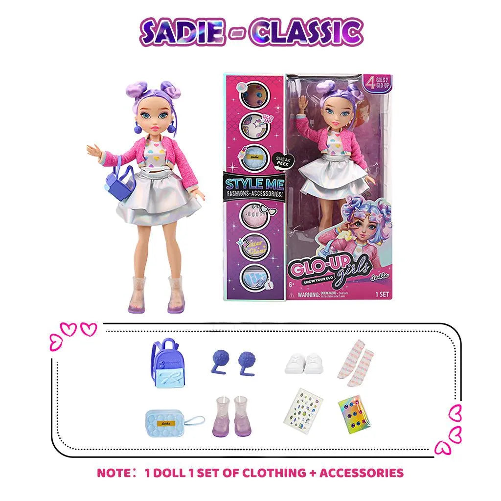 YOTOY GLO-UP Girls Season 2 Sadie Fashionista Fashion Doll - YOTOY