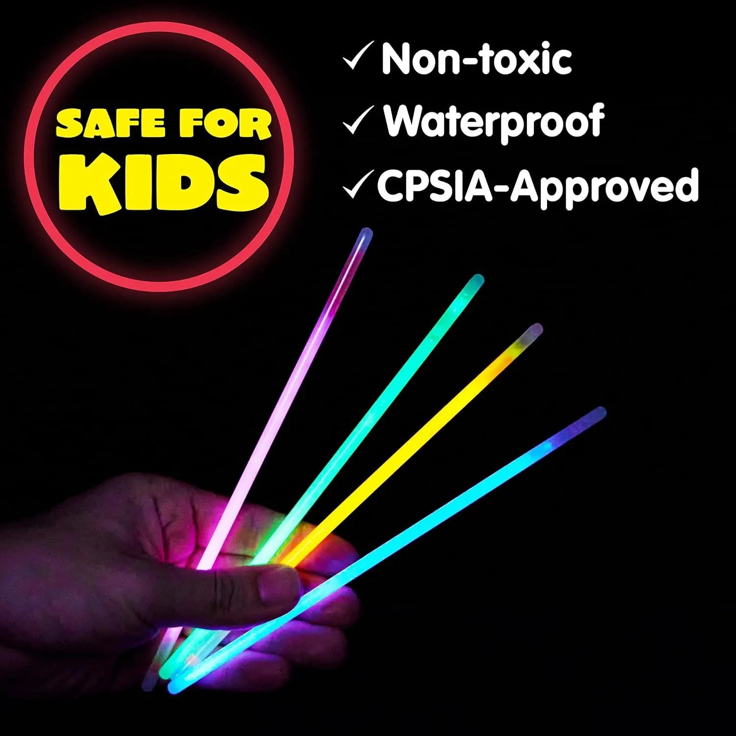 Yotoy Glow Sticks Bulk 8" Bracelets Necklaces - YOTOY