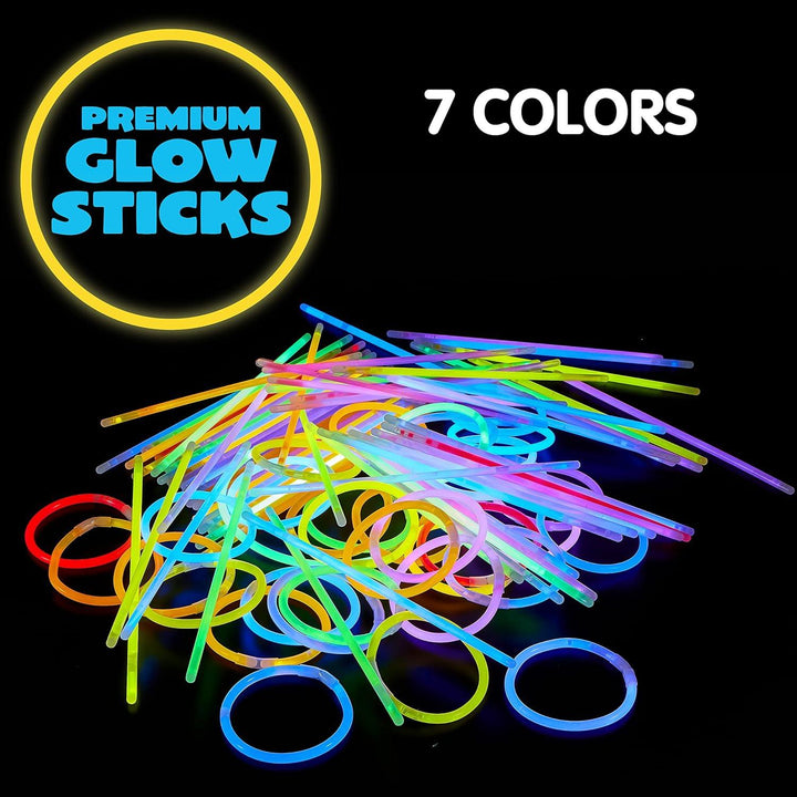 Yotoy Glow Sticks Bulk 8" Bracelets Necklaces - YOTOY