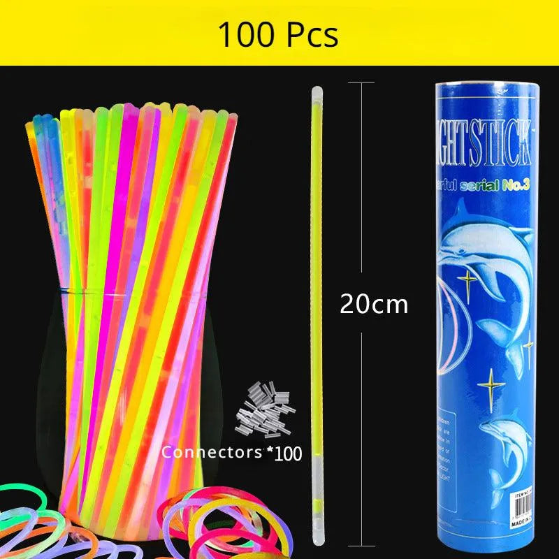 Yotoy Glow Sticks Bulk 8" Bracelets Necklaces - YOTOY