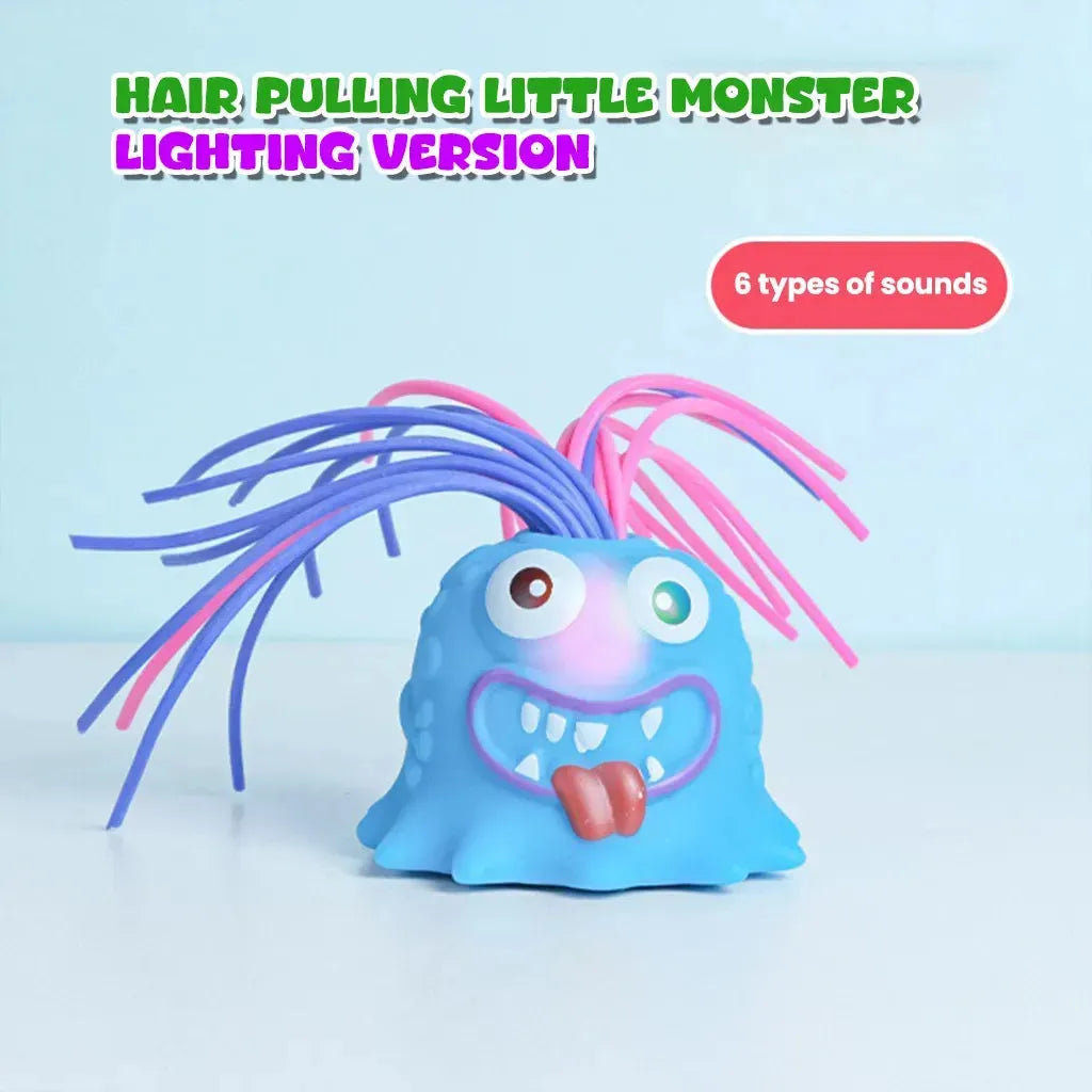 YOTOY Hair-Pulling Scream Monster Stress Relief Toy - Fun Light-Up Toy for Kids - YOTOY