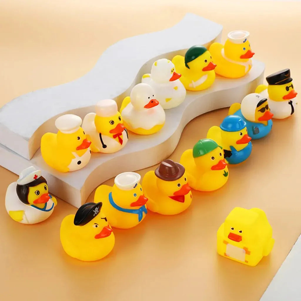 YOTOY Halloween Creativity: Squeaky Rubber Duckies for Baby's Bathtime Fun - Floating & Squeaking Yellow Ducks - YOTOY