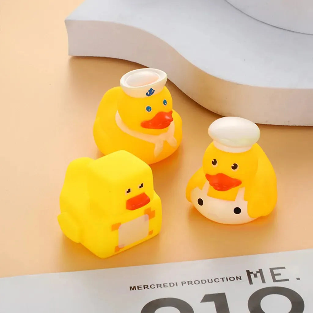 YOTOY Halloween Creativity: Squeaky Rubber Duckies for Baby's Bathtime Fun - Floating & Squeaking Yellow Ducks - YOTOY