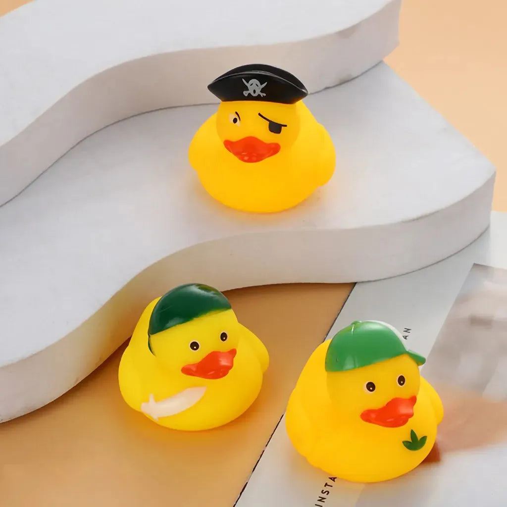 YOTOY Halloween Creativity: Squeaky Rubber Duckies for Baby's Bathtime Fun - Floating & Squeaking Yellow Ducks - YOTOY