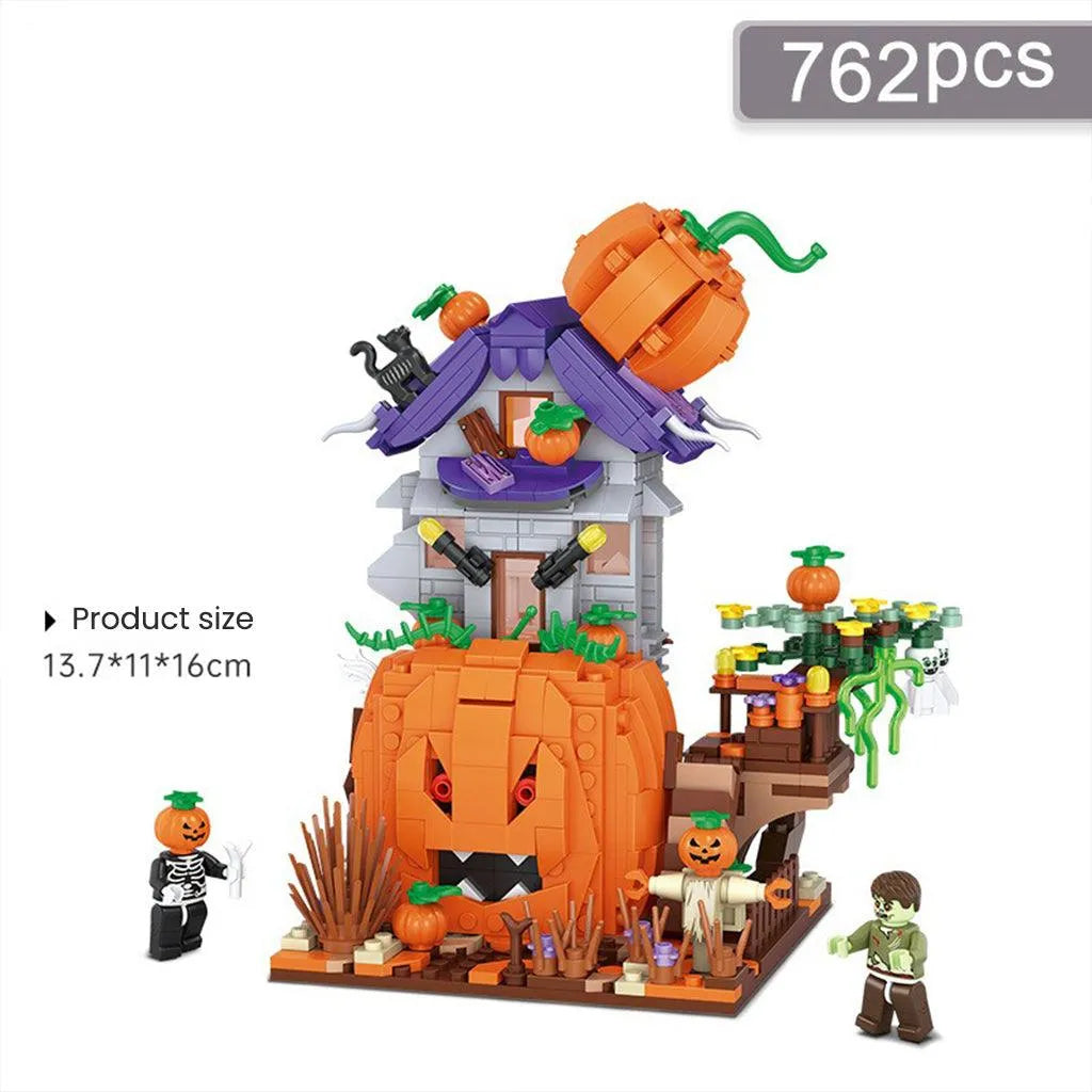 YOTOY Halloween Toy Pumpkin Car Small Particle Building Blocks - YOTOY