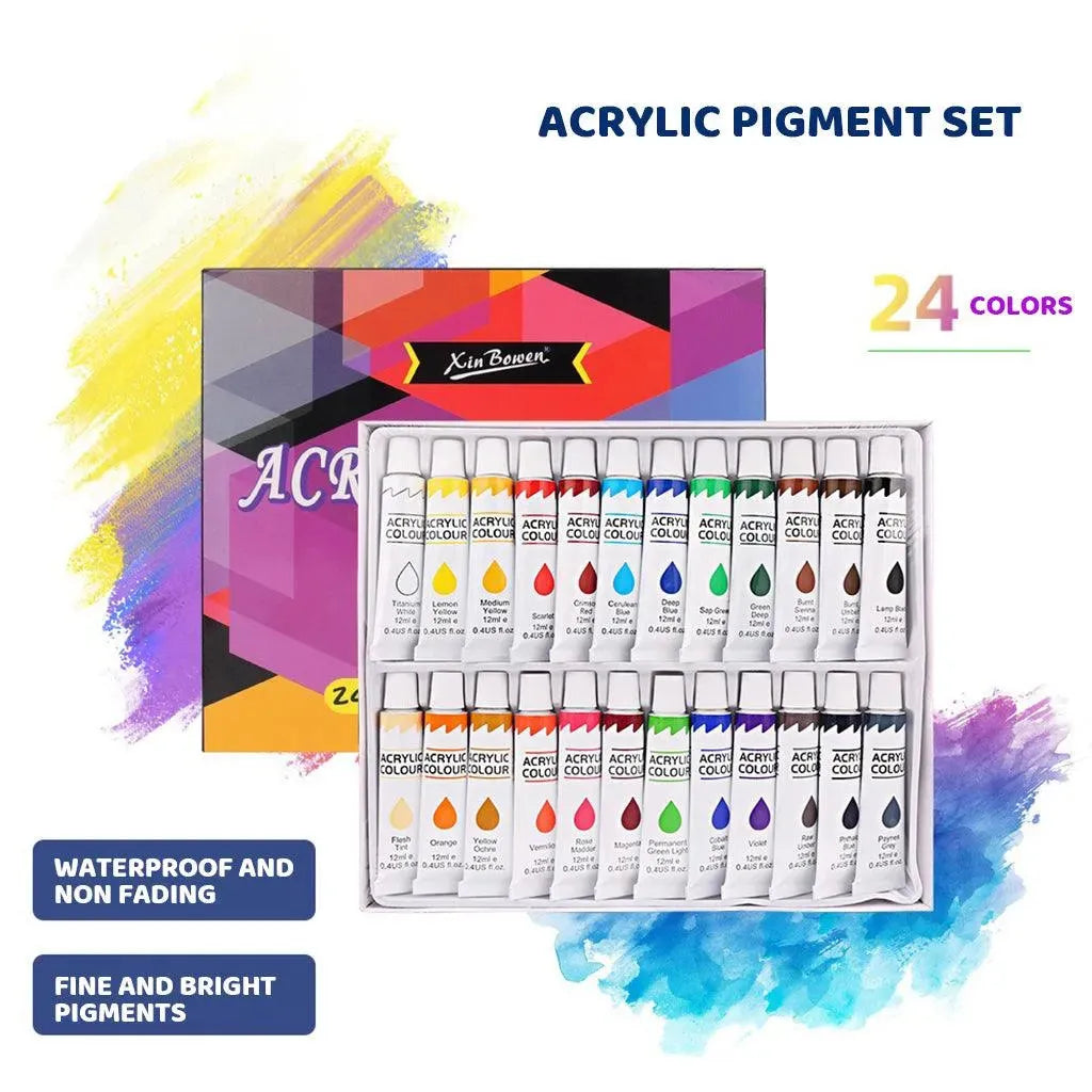 YOTOY Hand-Painted Graffiti Acrylic Paint Set 24 Colors - YOTOY