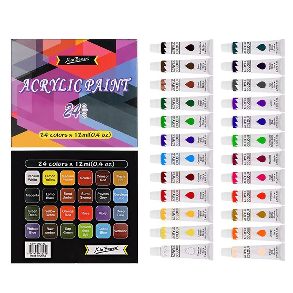 YOTOY Hand-Painted Graffiti Acrylic Paint Set 24 Colors - YOTOY