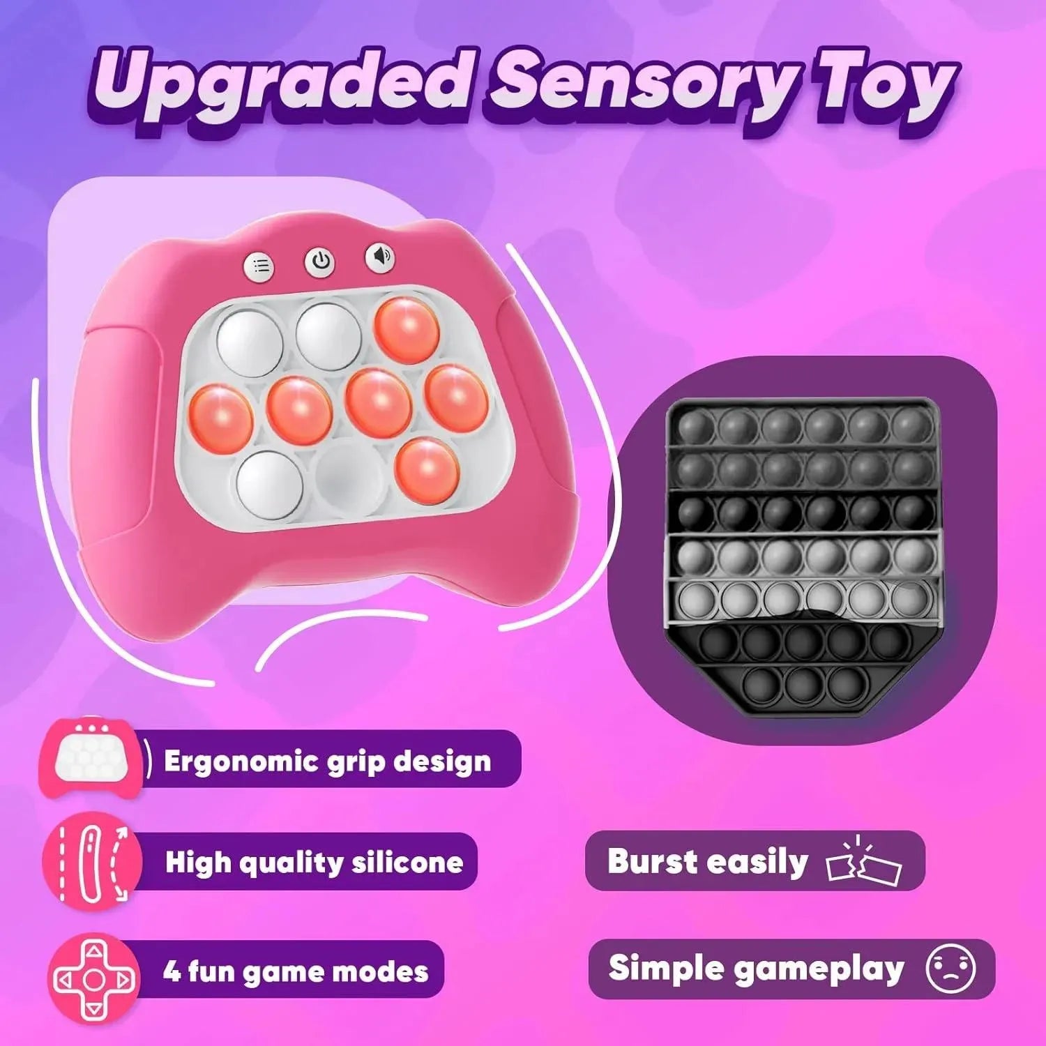 YOTOY Handheld Game for Kids 6-12 with Lights and Sounds - YOTOY