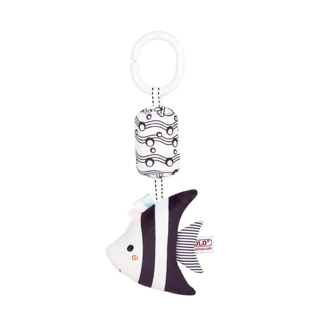 YOTOY Infant Baby Black & White Crib Mobile with Wind Chimes - YOTOY