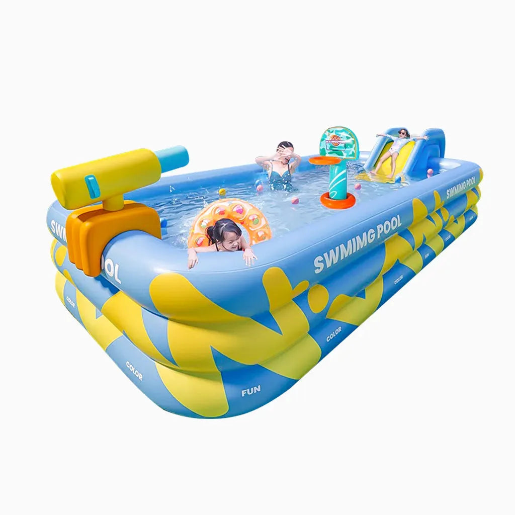 YOTOY Inflatable Swimming Pool for Kids & Adults - Home Use, Thickened, Foldable Outdoor Kiddie Pool for Garden Fun - YOTOY