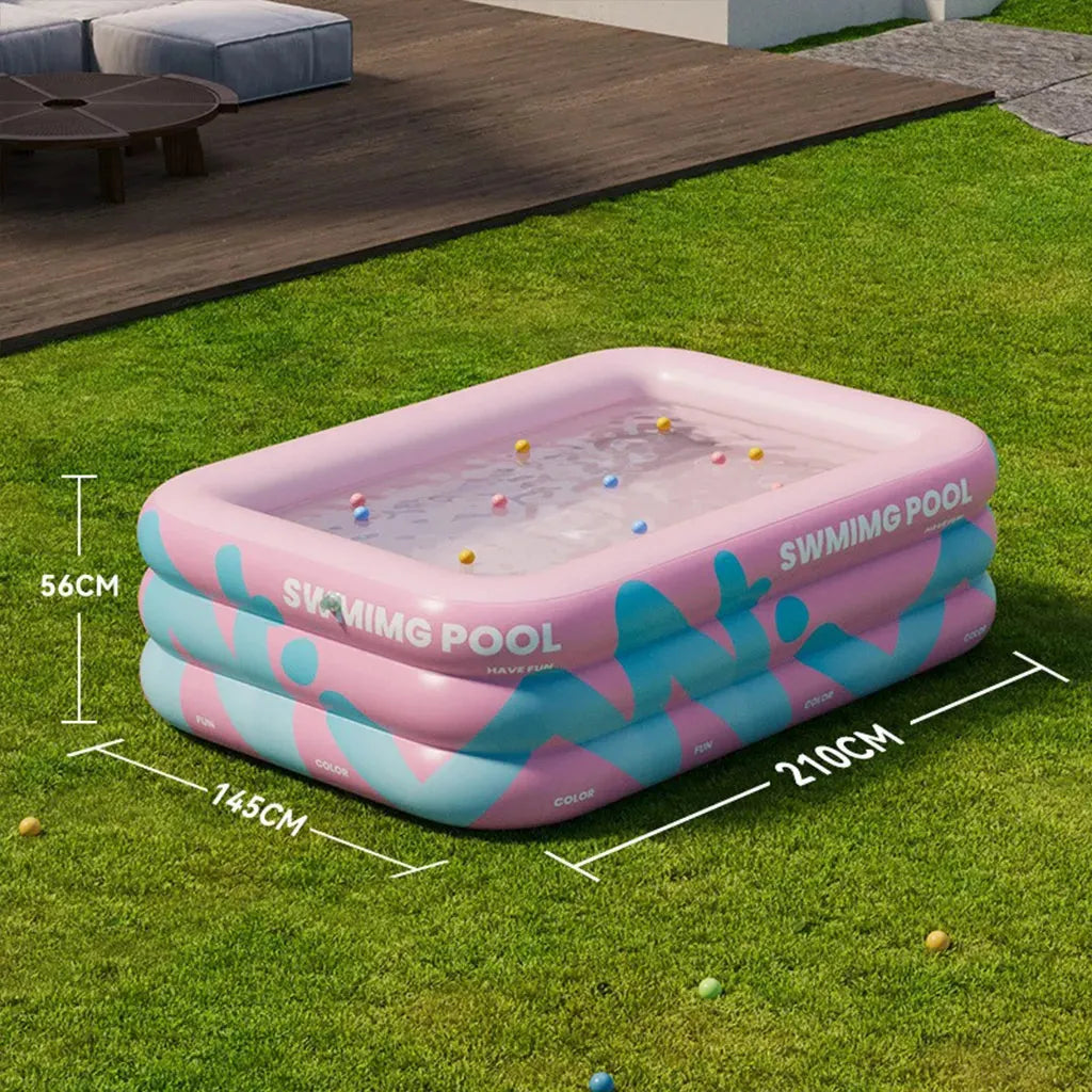 YOTOY Inflatable Swimming Pool for Kids & Adults - Home Use, Thickened, Foldable Outdoor Kiddie Pool for Garden Fun - YOTOY