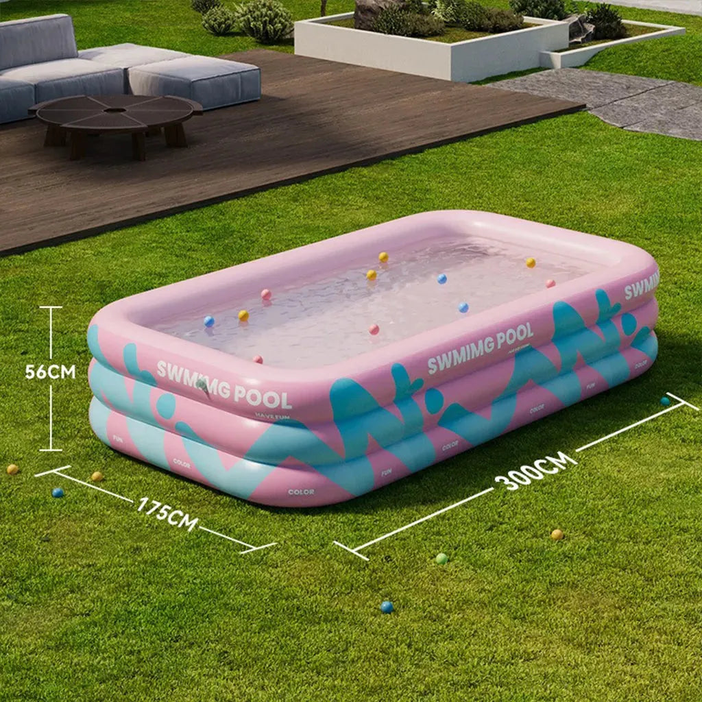 YOTOY Inflatable Swimming Pool for Kids & Adults - Home Use, Thickened, Foldable Outdoor Kiddie Pool for Garden Fun - YOTOY