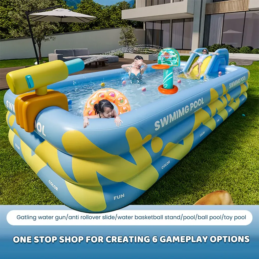 YOTOY Inflatable Swimming Pool for Kids & Adults - Home Use, Thickened, Foldable Outdoor Kiddie Pool for Garden Fun - YOTOY