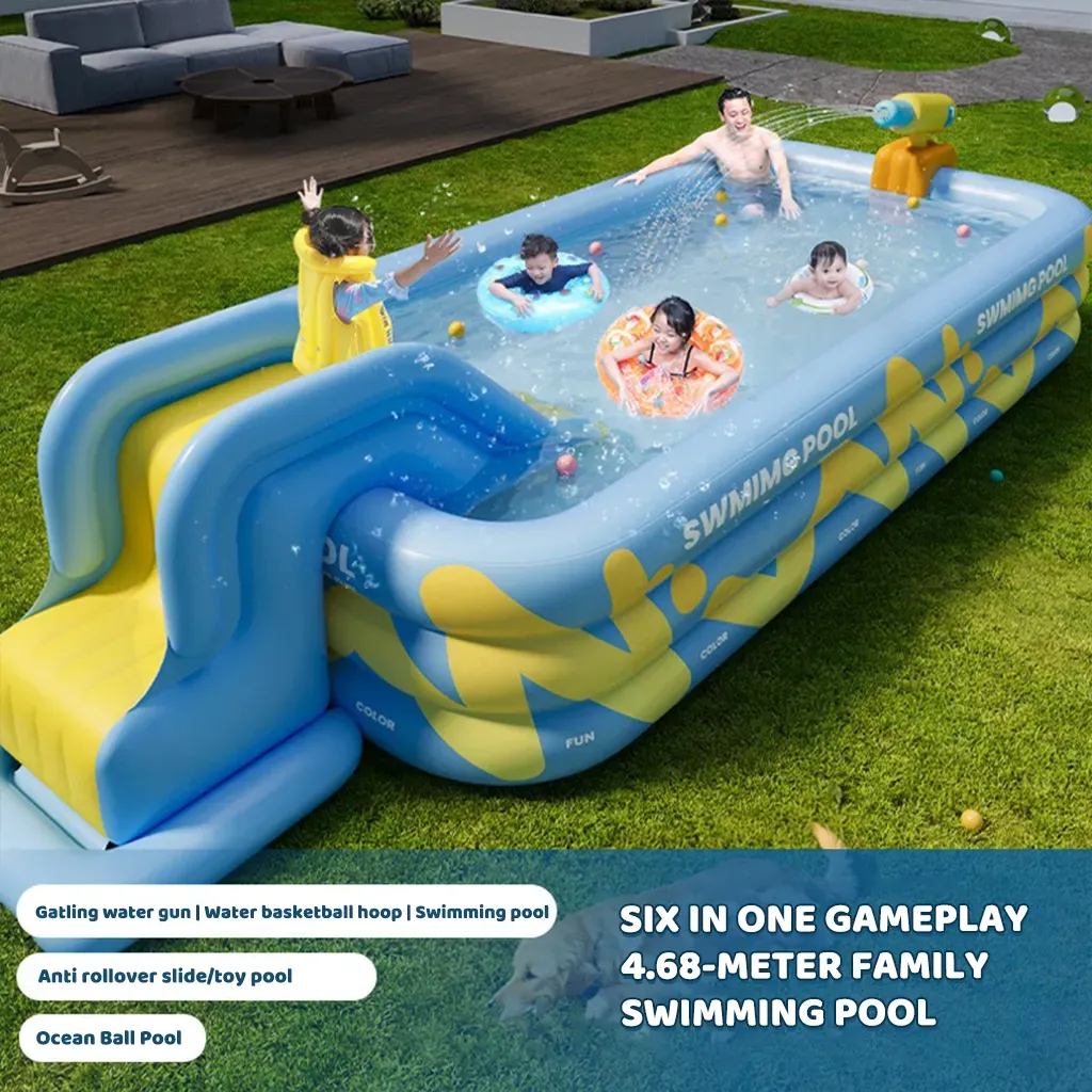 YOTOY Inflatable Swimming Pool for Kids & Adults - Home Use, Thickened, Foldable Outdoor Kiddie Pool for Garden Fun - YOTOY