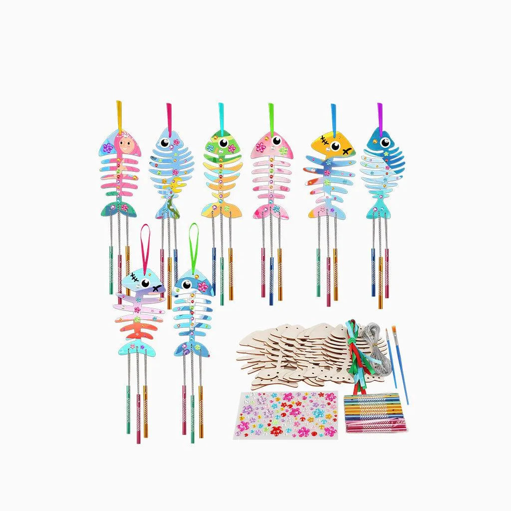 YOTOY Kids DIY Coloring Wind Chime Kits Arts - YOTOY