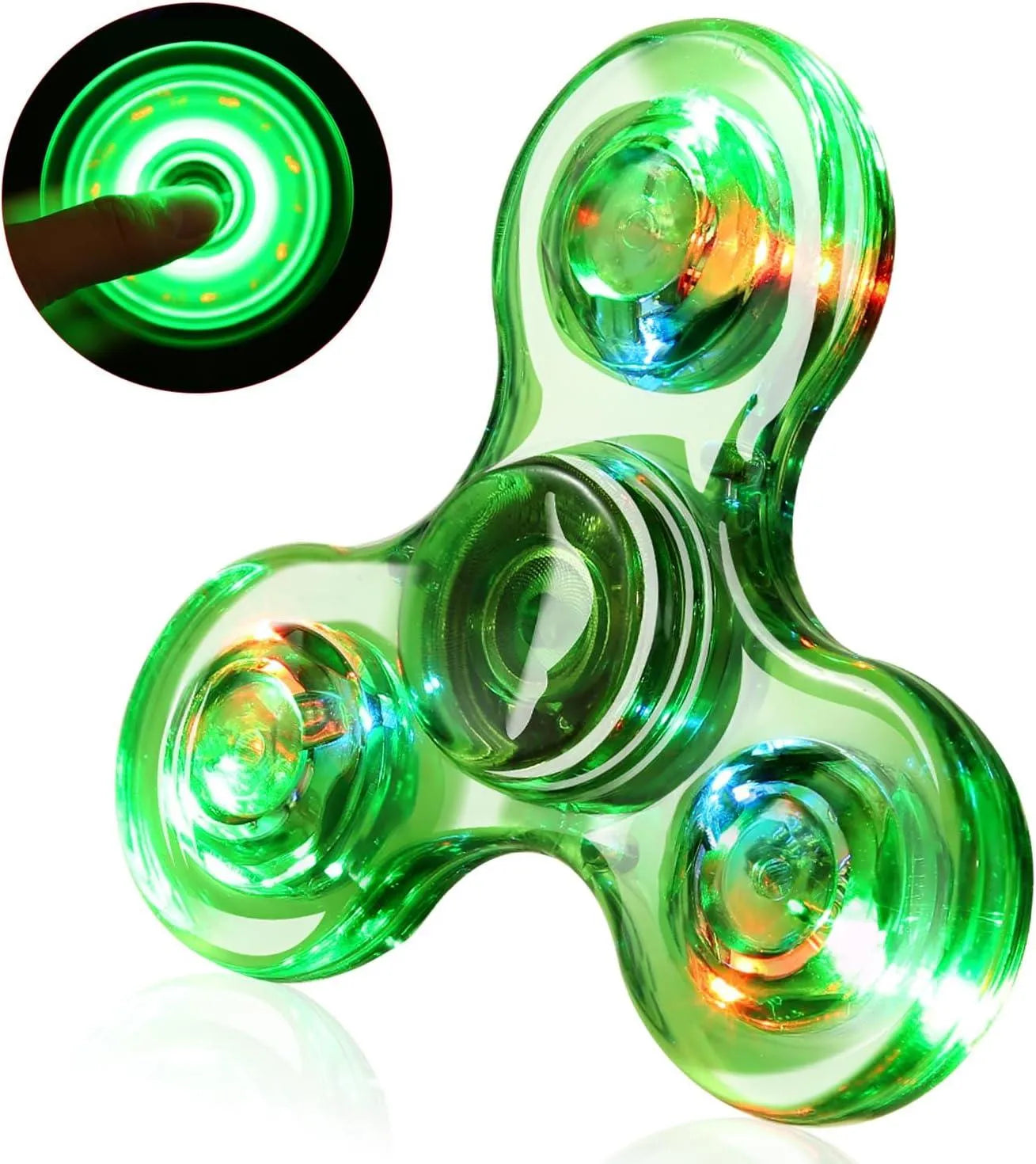 YOTOY LED Fidget Spinners, Light Up Sensory Fidget Toys for Kids - YOTOY