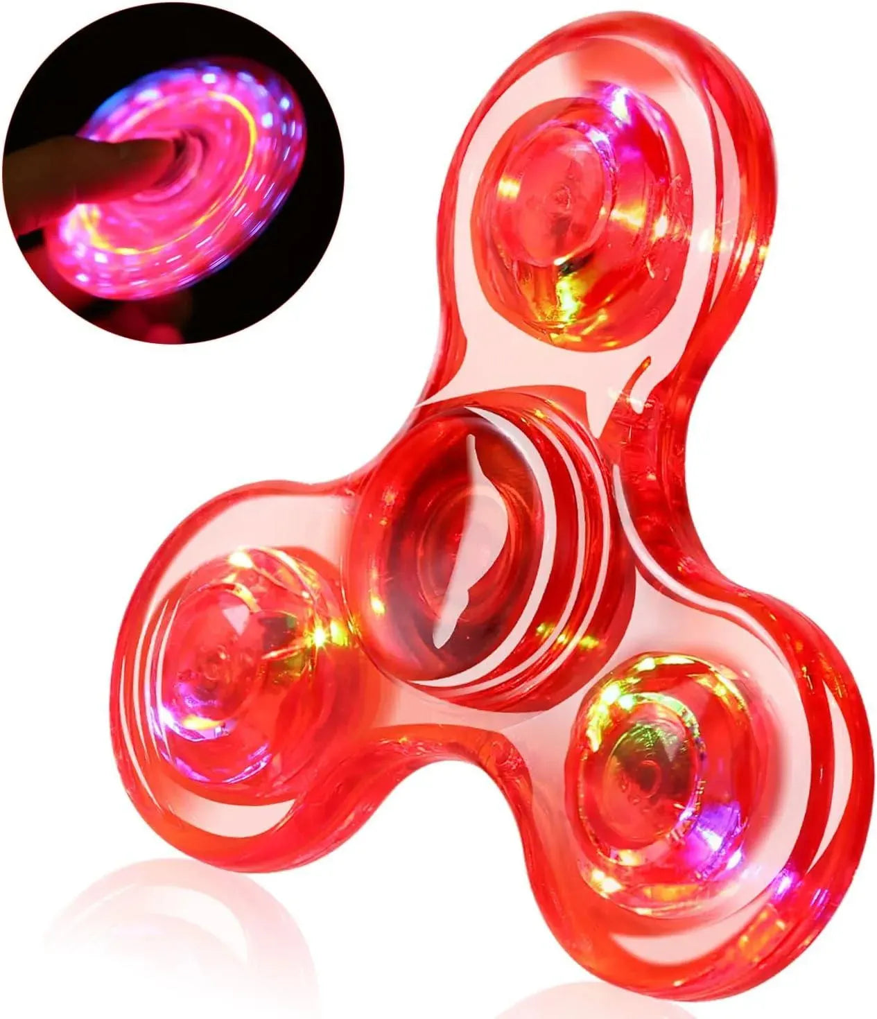 YOTOY LED Fidget Spinners, Light Up Sensory Fidget Toys for Kids - YOTOY