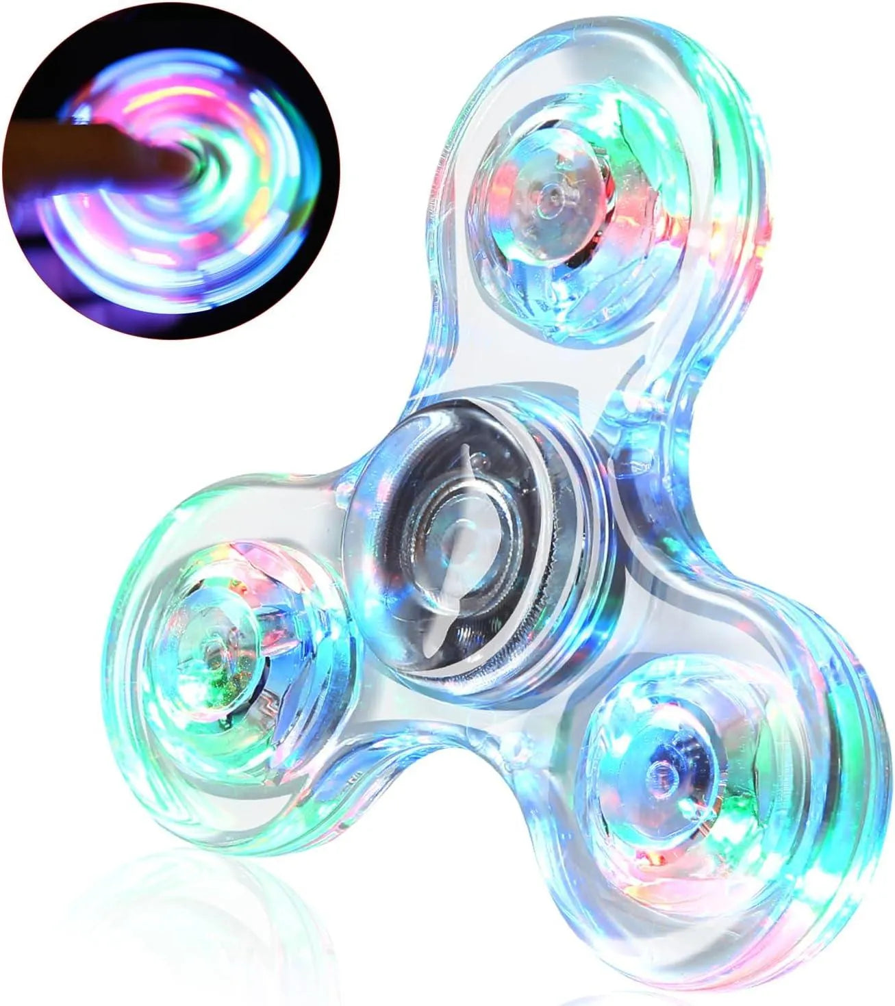 YOTOY LED Fidget Spinners, Light Up Sensory Fidget Toys for Kids - YOTOY