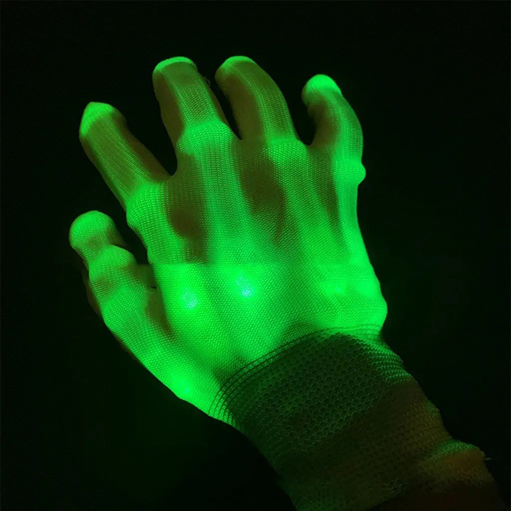 YOTOY LED Glow Skeleton Hand Gloves - YOTOY