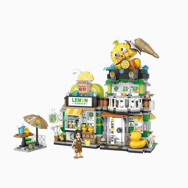 YOTOY Lemon Tea Shop Small Particle Building Blocks - YOTOY