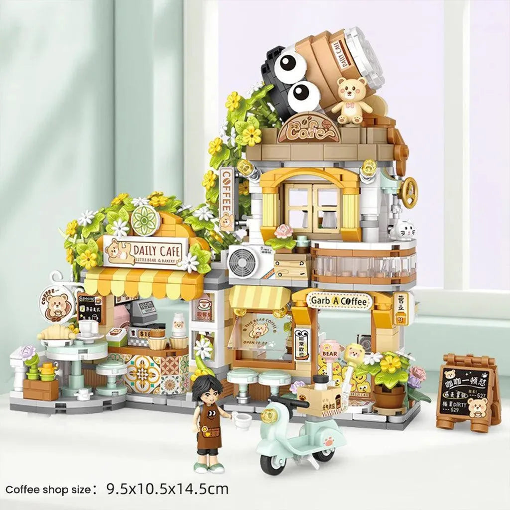 YOTOY Little Bear Cafe Building Blocks - YOTOY