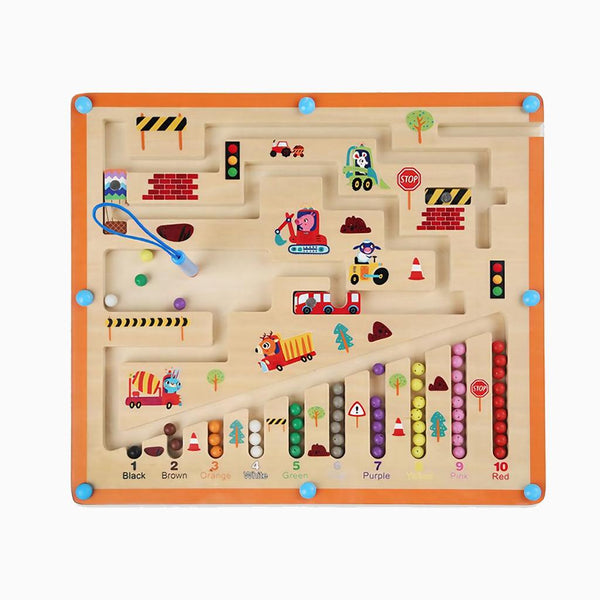 YOTOY Magnetic Traffic Theme Color Classification Counting Board for Kids - YOTOY