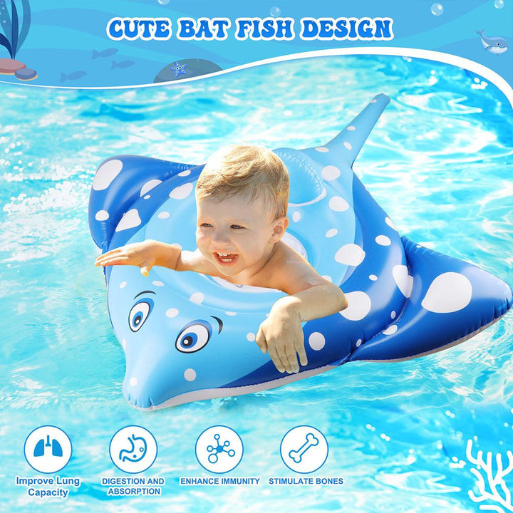 YOTOY Manta Ray Shape Kids Swimming Ring - YOTOY