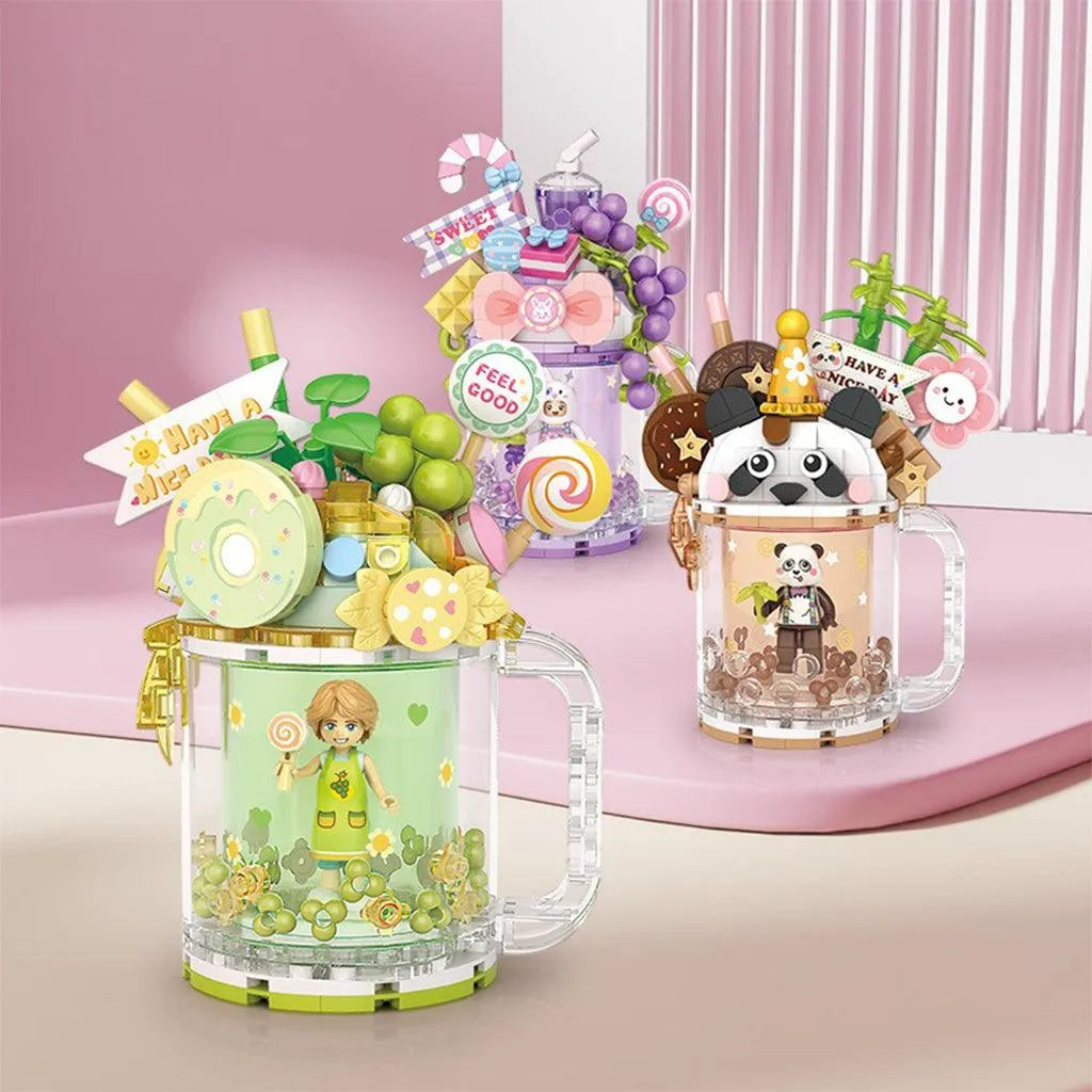 YOTOY Milk Tea Cup Small Particle Building Blocks - YOTOY