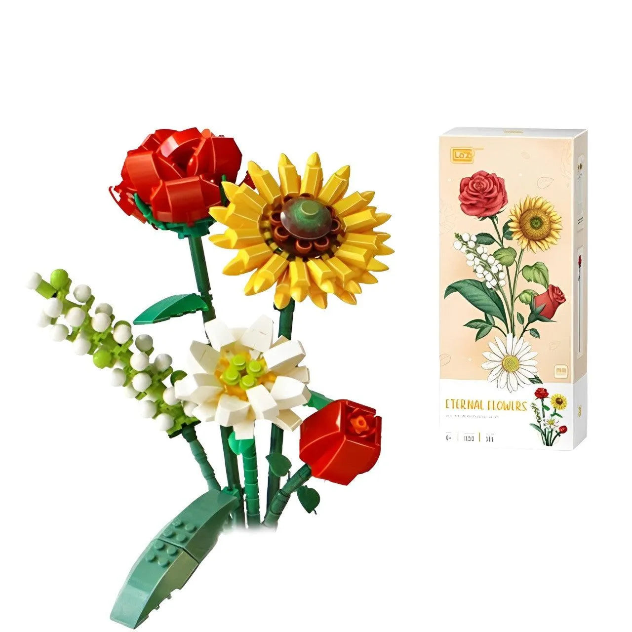 YOTOY Mini Bricks Flower Bouquet Building Sets - YOTOY