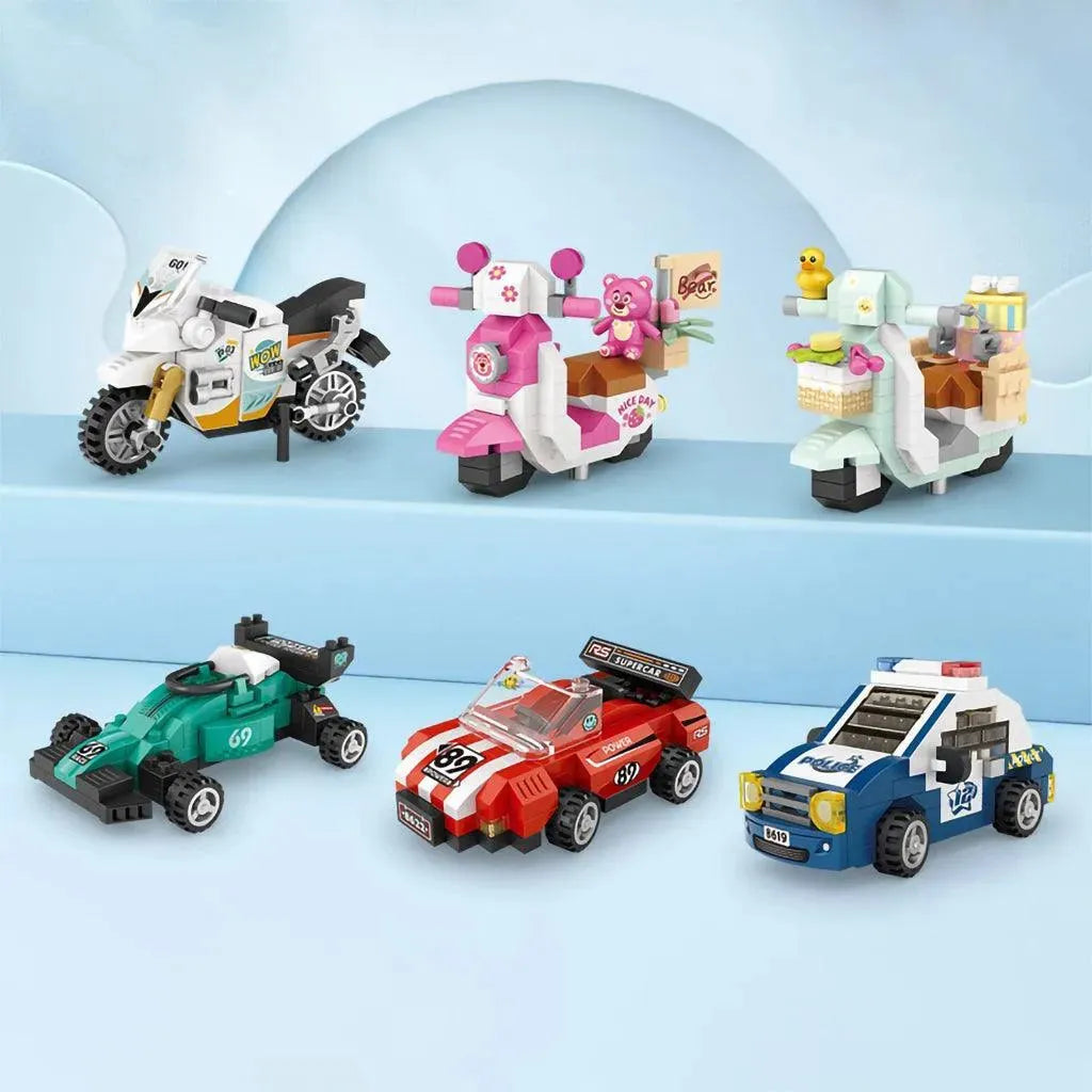 YOTOY Mini Car Model Micro-Particle Building Blocks - YOTOY