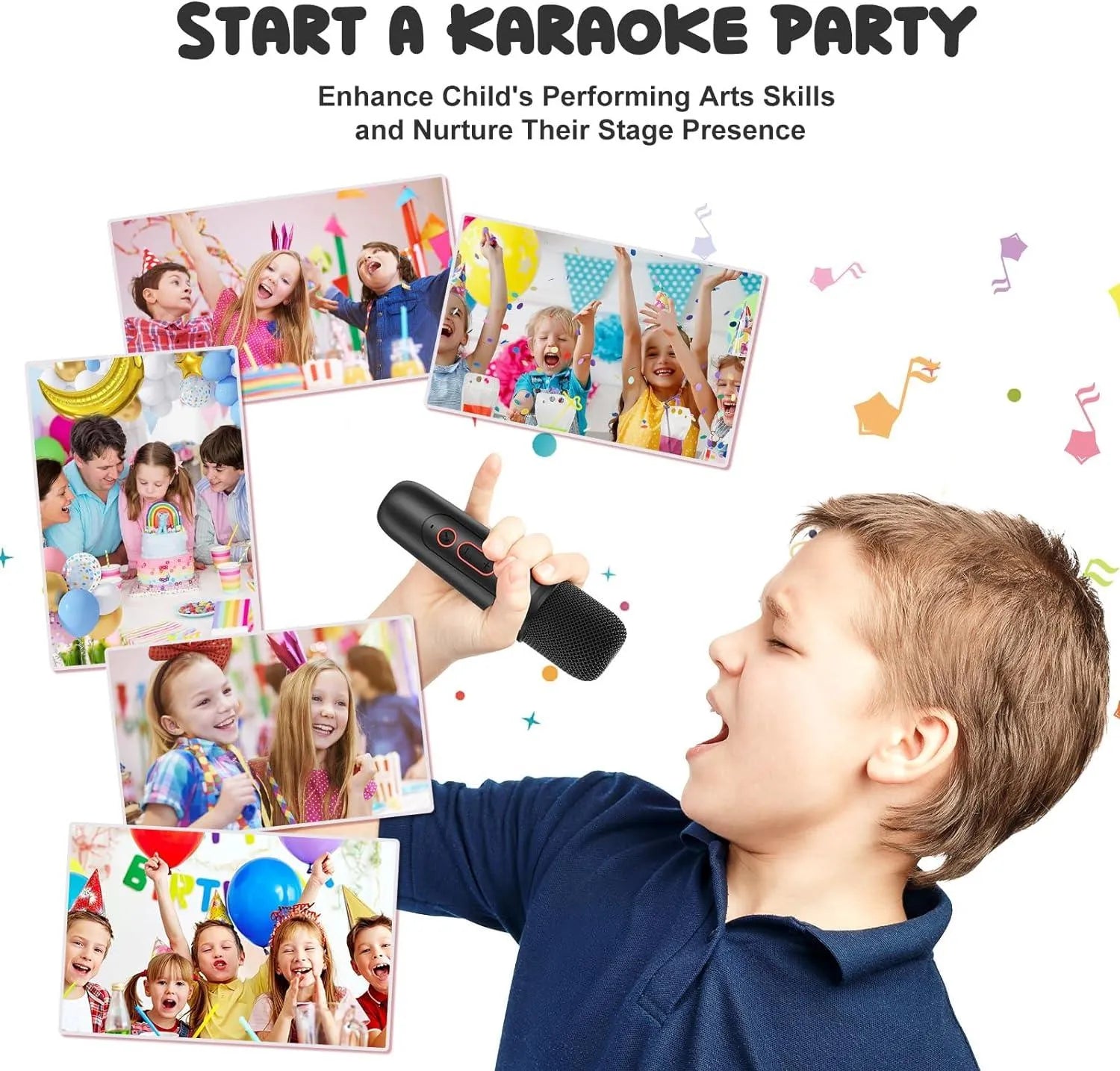 YOTOY Mini Karaoke Machine for Kids Portable Bluetooth - YOTOY