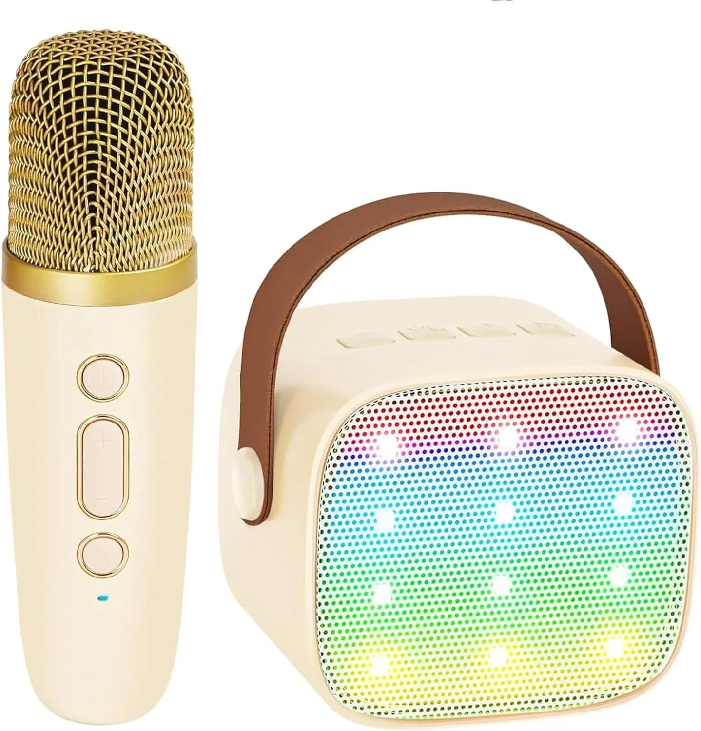 YOTOY Mini Karaoke Machine with 2 Wireless Microphones for Kids Adults - YOTOY