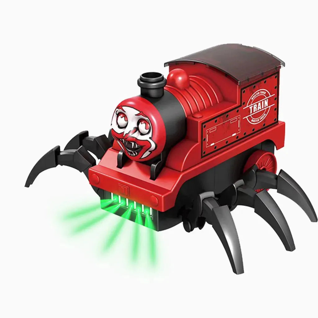 YOTOY Muddy Thomas the Tank Engine Electric Omnidirectional Train Toy with Lights - Perfect Halloween Gift for Boys - YOTOY