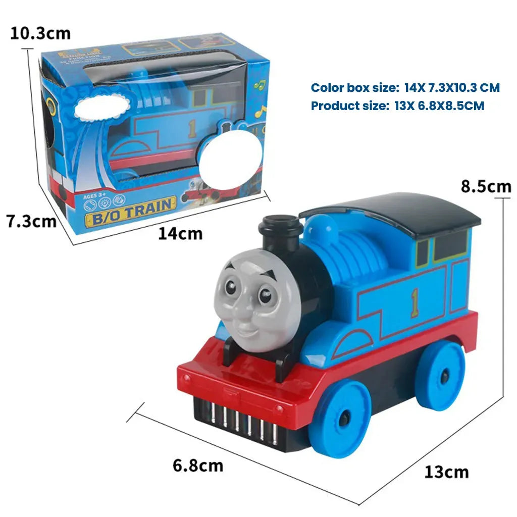 YOTOY Muddy Thomas the Tank Engine Electric Omnidirectional Train Toy with Lights - Perfect Halloween Gift for Boys - YOTOY